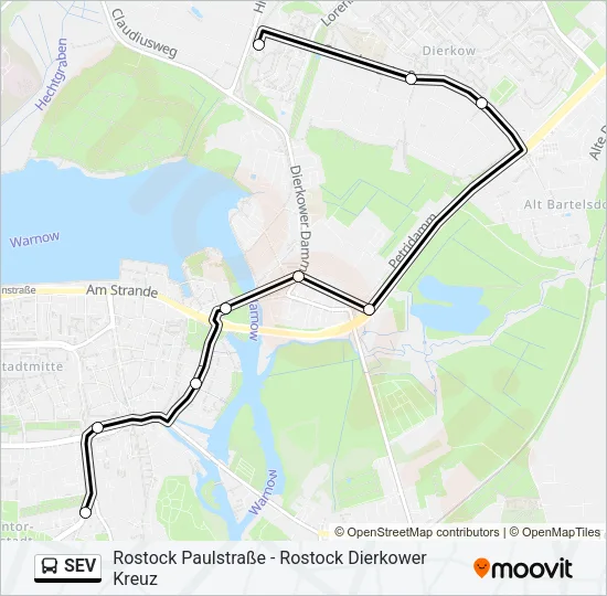 SEV Bus Line Map