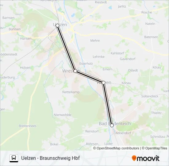 RB47-SEV Bus Line Map