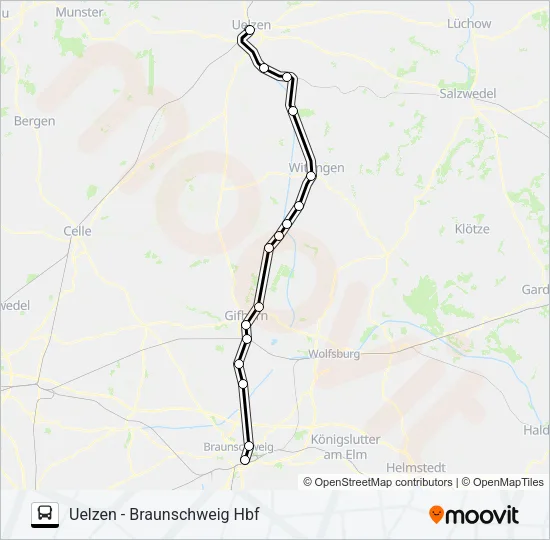 RB47-SEV Bus Line Map