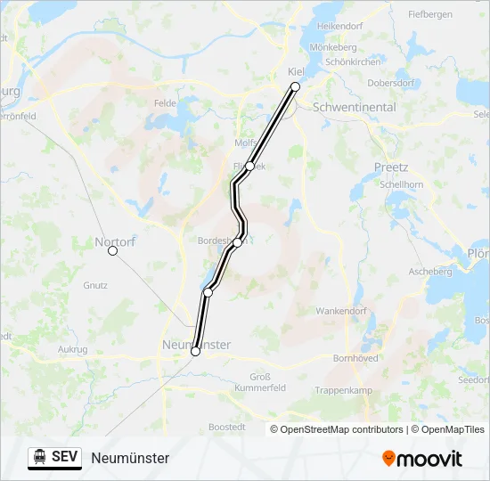 SEV S-Bahn Line Map