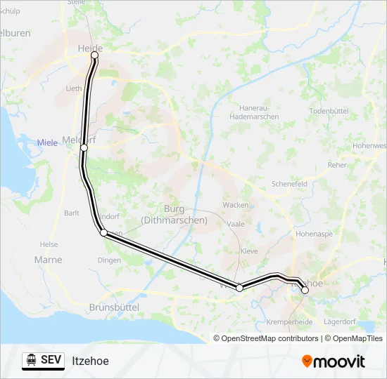 SEV S-Bahn Line Map