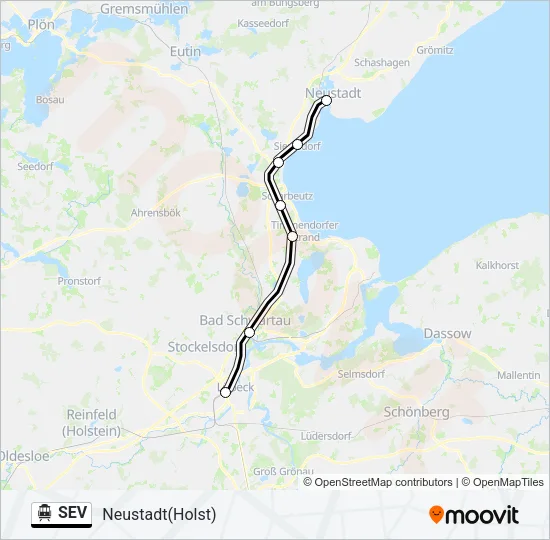 SEV S-Bahn Line Map