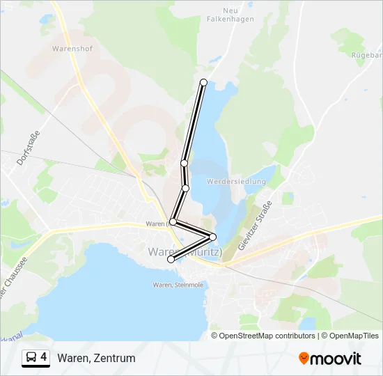 4 Bus Line Map
