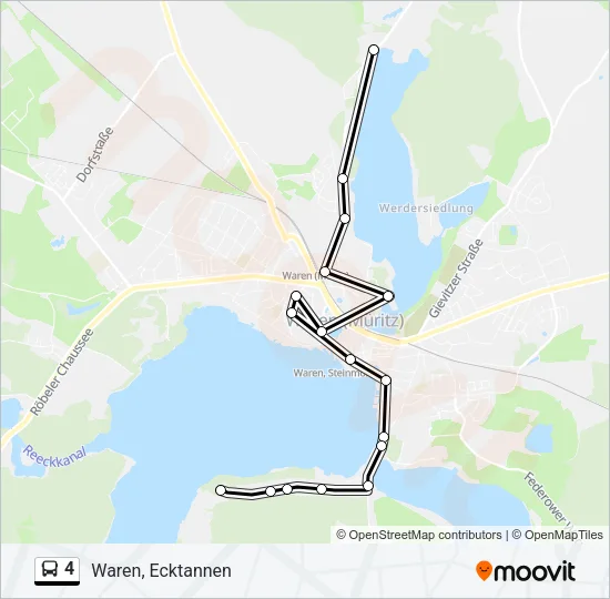 4 Bus Line Map
