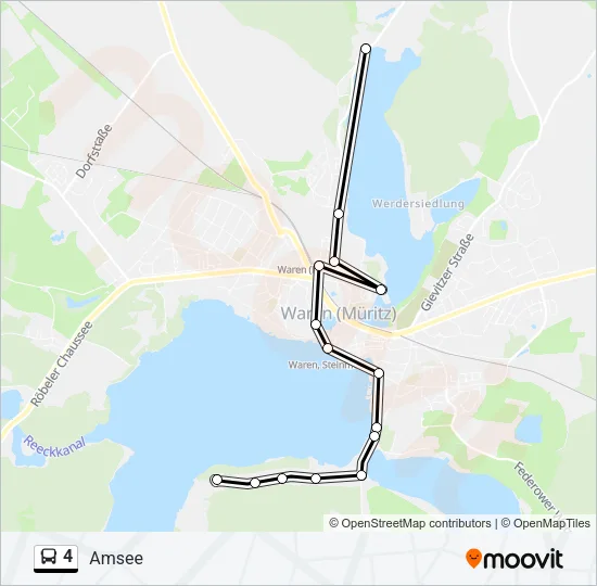 4 Bus Line Map