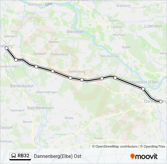 RB32 Bus Line Map