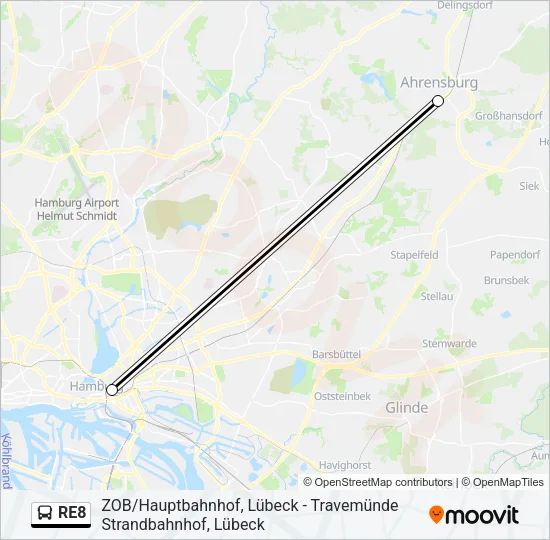 RE8 Bus Line Map