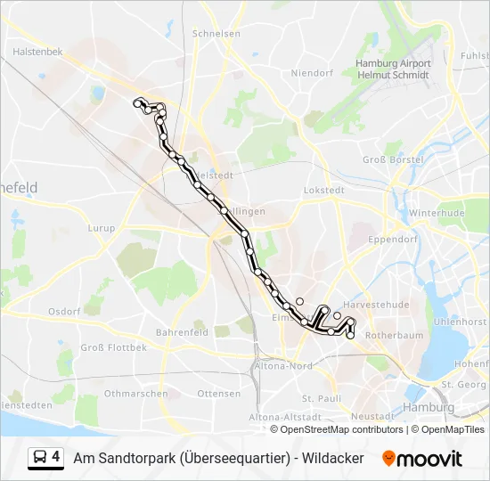Автобус 4: карта маршрута