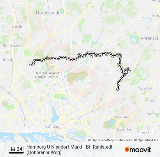 Автобус 24: карта маршрута
