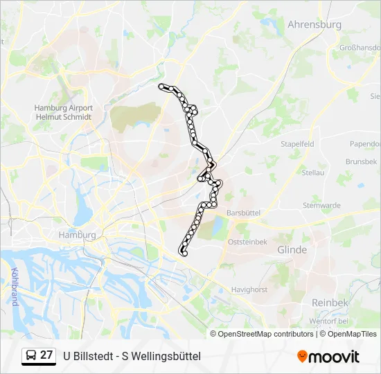 Автобус 27: карта маршрута