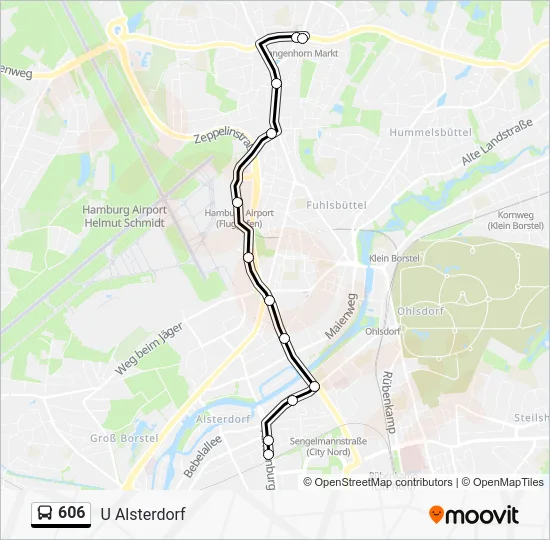 Автобус 606: карта маршрута