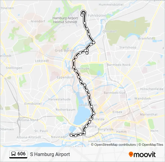 Автобус 606: карта маршрута