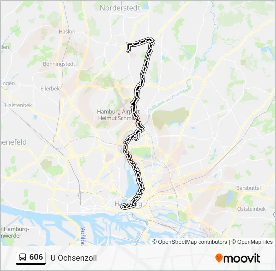 Автобус 606: карта маршрута