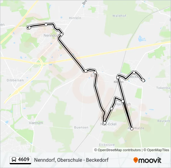 4609 Bus Line Map