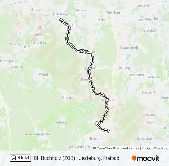 4613 Bus Line Map