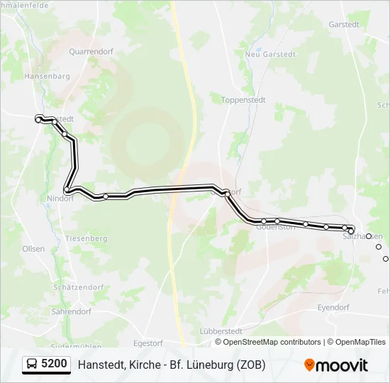 5200 Bus Line Map