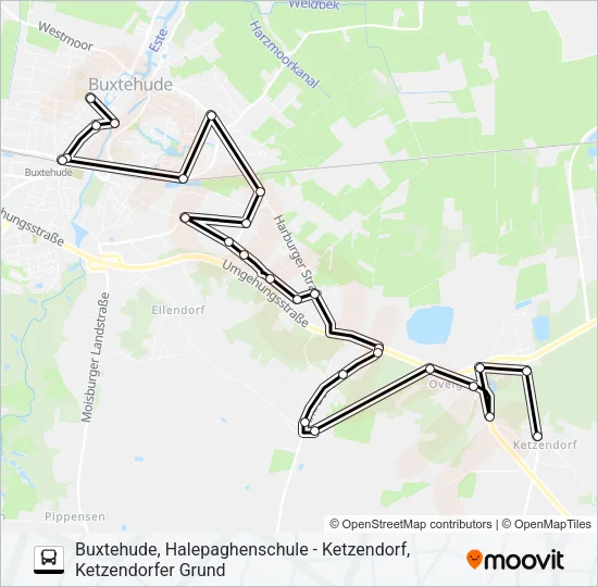 Автобус 2804-AST: карта маршрута