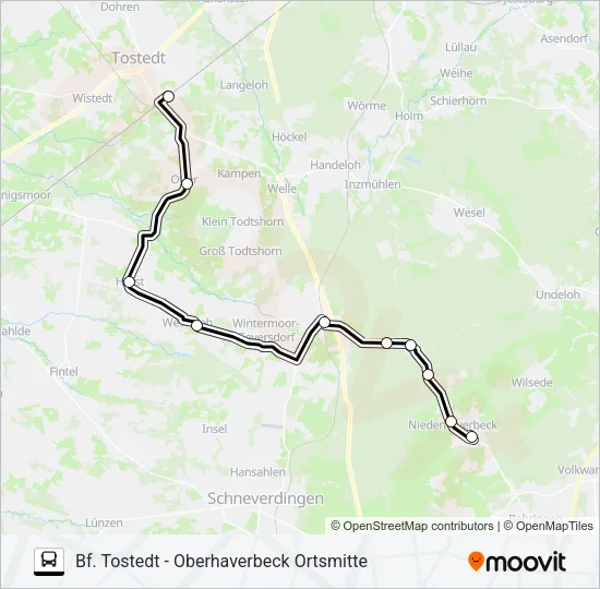 Автобус HEIDE-SHUTTLE 2: карта маршрута