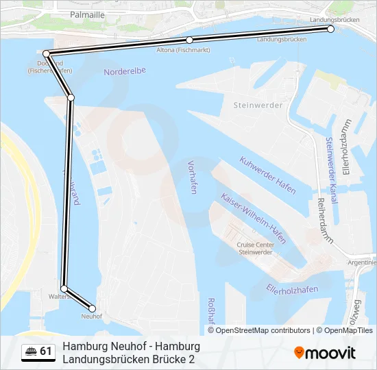 61 Ferry Line Map
