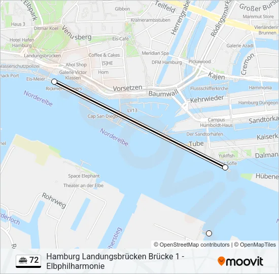 72 Ferry Line Map