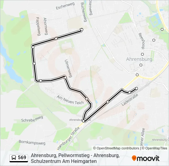 569 Bus Line Map
