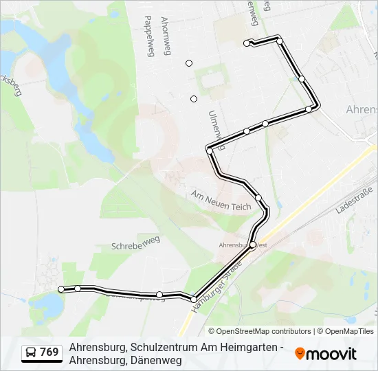 769 Bus Line Map