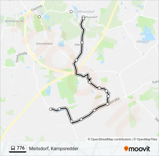 776 Bus Line Map