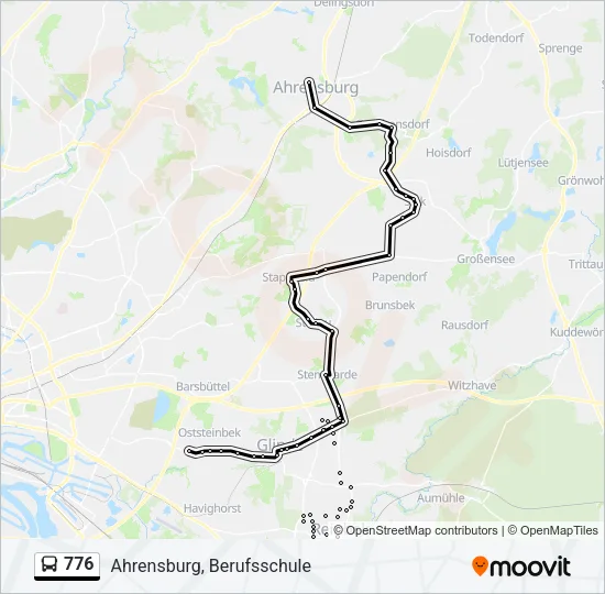 776 Bus Line Map