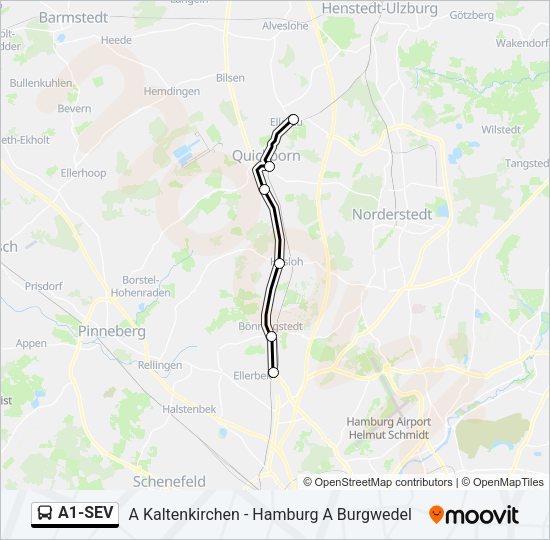 Автобус A1-SEV: карта маршрута