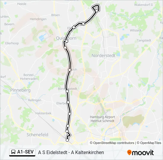 A1-SEV Bus Line Map