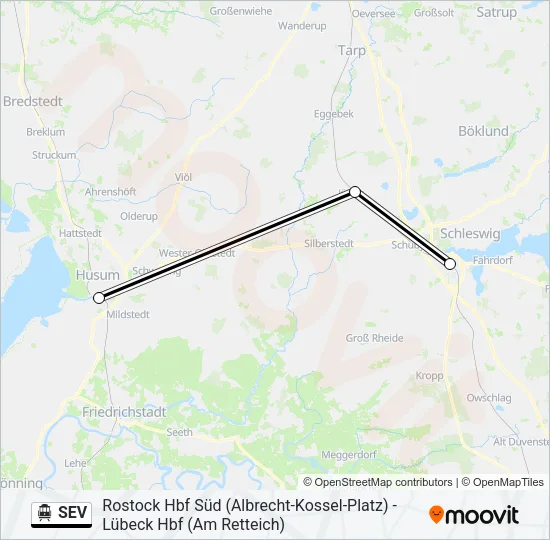 SEV S-Bahn Line Map