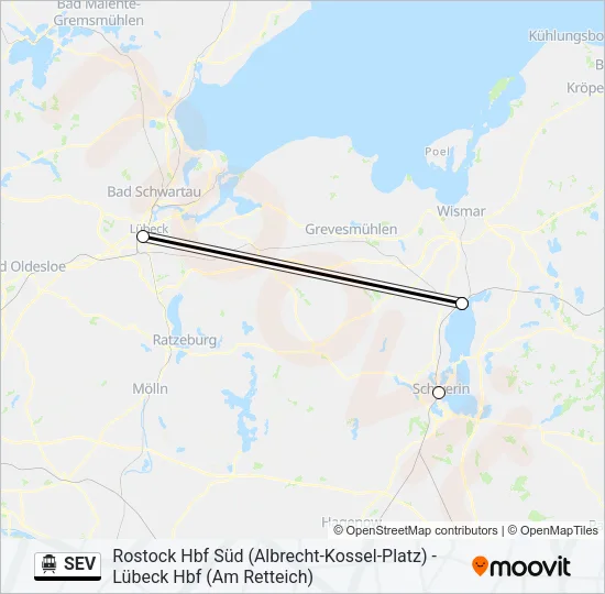 SEV S-Bahn Line Map