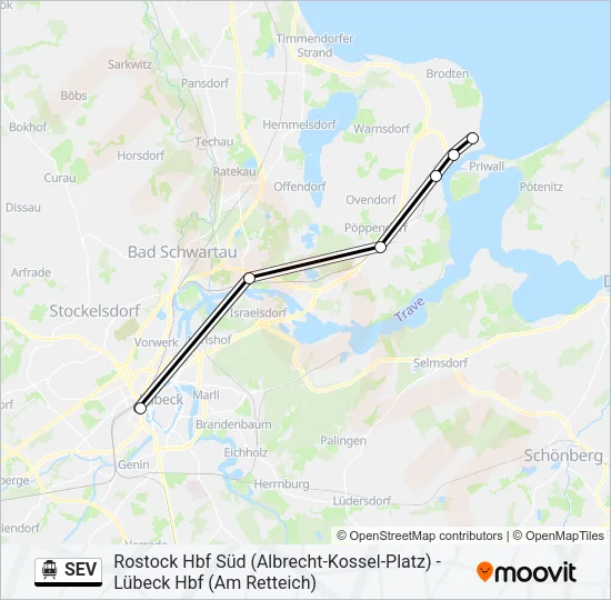 SEV S-Bahn Line Map