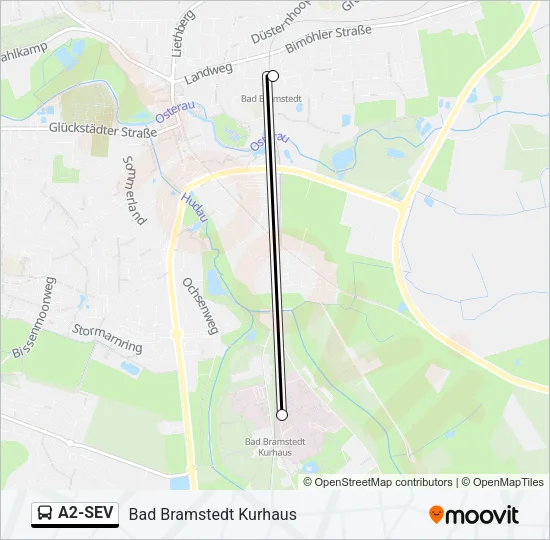 Автобус A2-SEV: карта маршрута