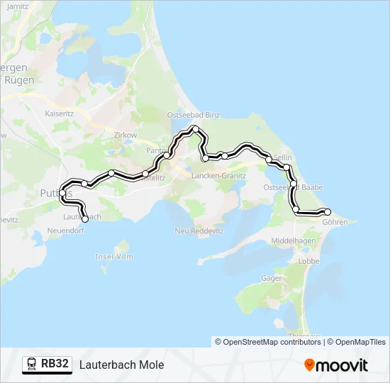 RB32 Train Line Map