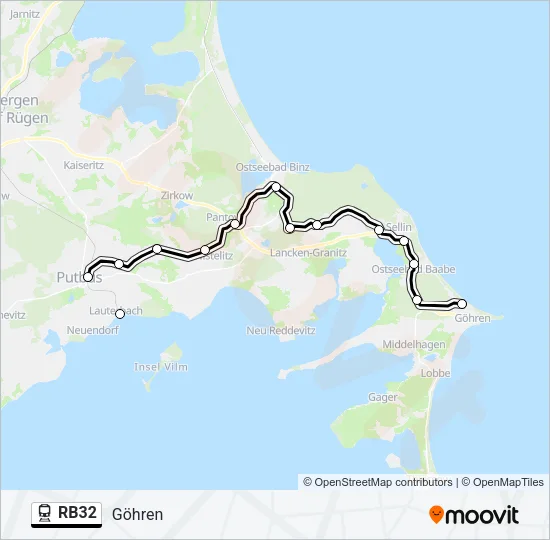 RB32 Train Line Map