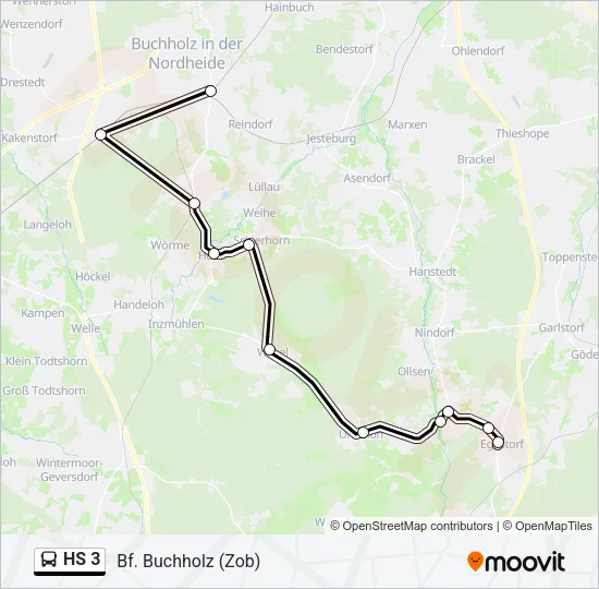  HS 3: карта маршрута