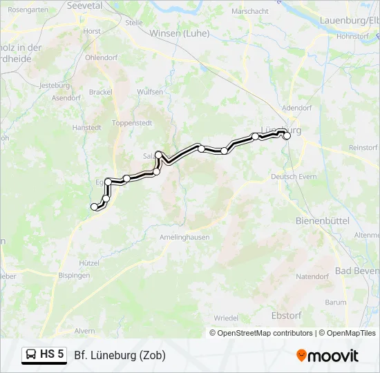  HS 5: карта маршрута
