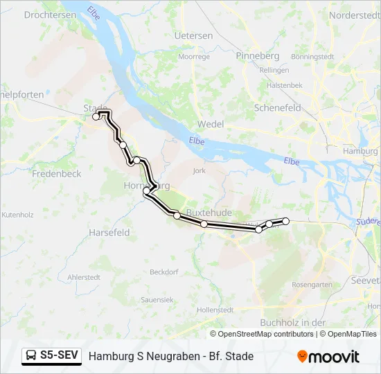 S5-SEV Bus Line Map