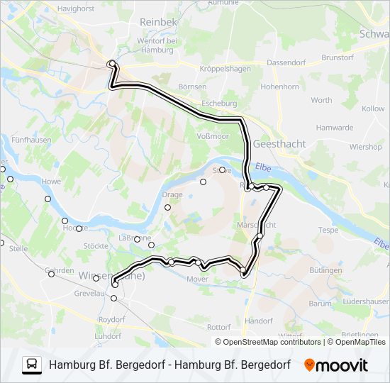 Автобус ELB-SHUTTLE: карта маршрута
