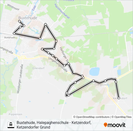 S-Bahn 2804-AST: карта маршрута