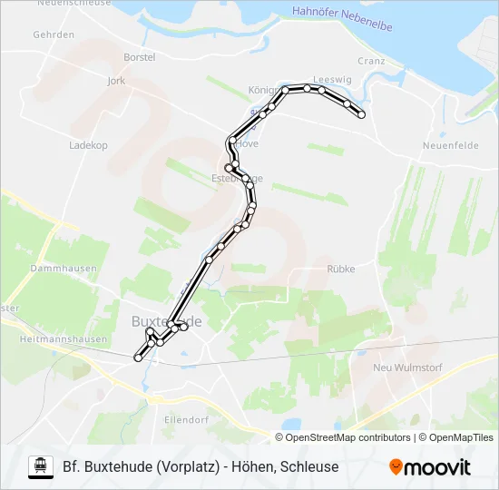 S-Bahn 2840-AST: карта маршрута
