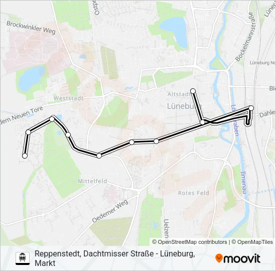 S-Bahn 5807-ASM: карта маршрута