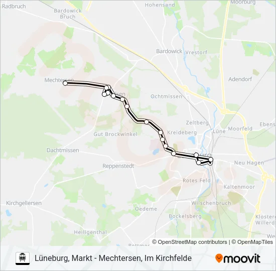 S-Bahn 5808-ASM: карта маршрута