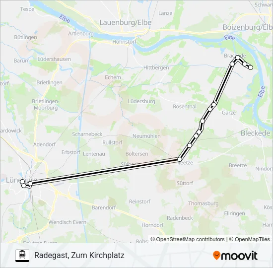 S-Bahn 5823-ASM: карта маршрута