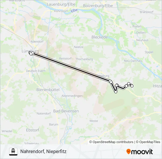 S-Bahn 5824-ASM: карта маршрута