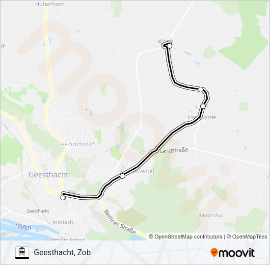 S-Bahn 8879-AST: карта маршрута