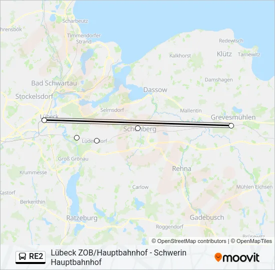 RE2 Bus Line Map