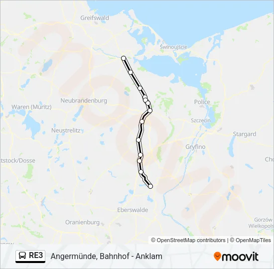 RE3 Bus Line Map