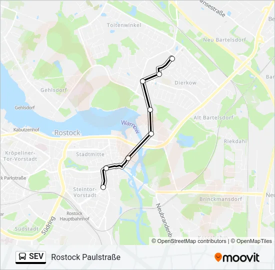 SEV Bus Line Map